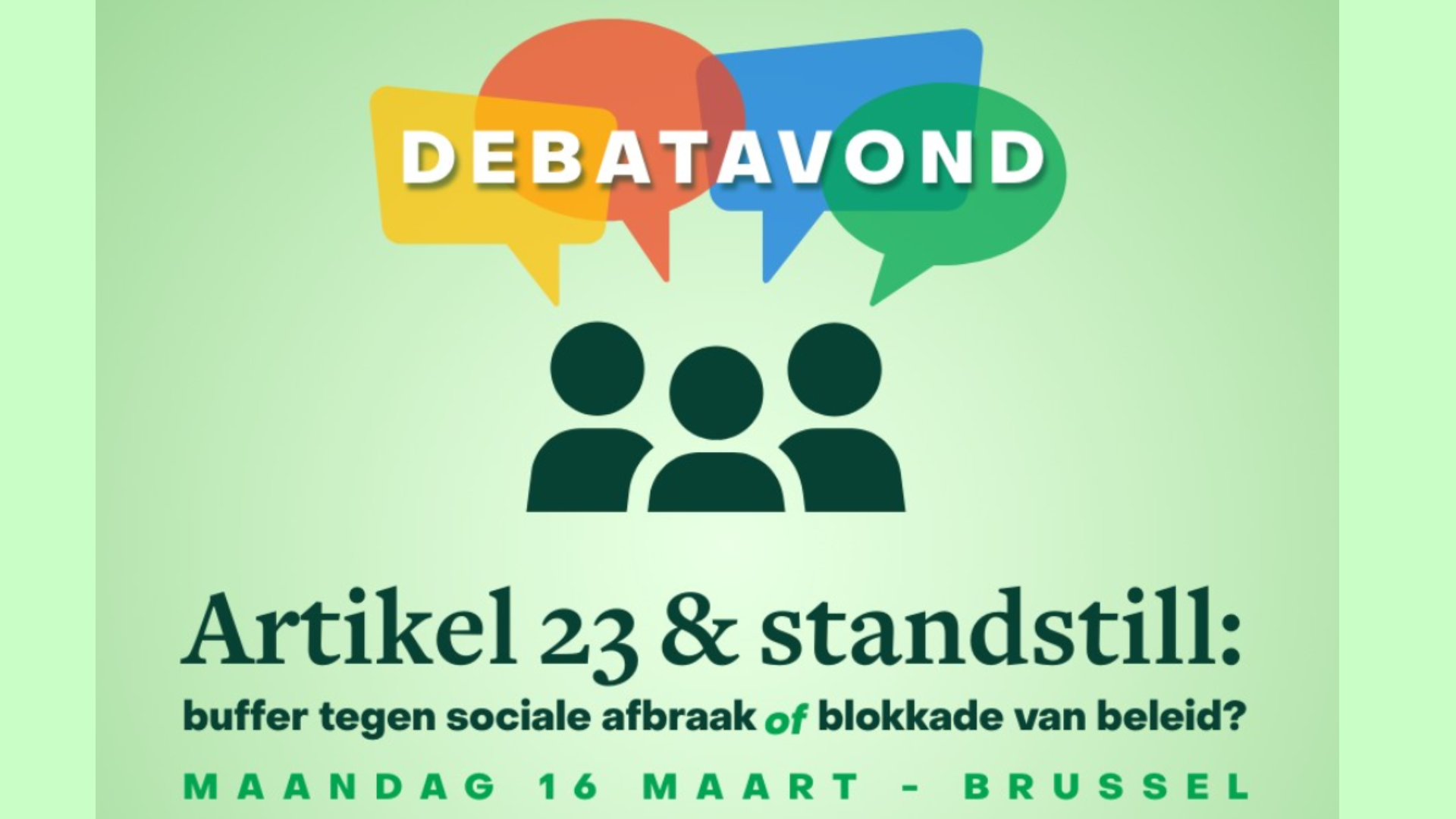 Artikel 23 & standstill: buffer of blokkade
