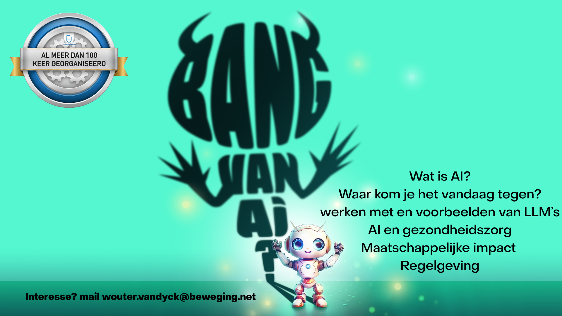 Vorming 'Bang van AI?'
