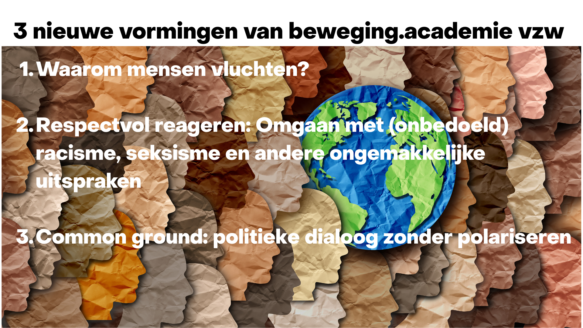 3 nieuwe vormingen over migratie en diversiteit
