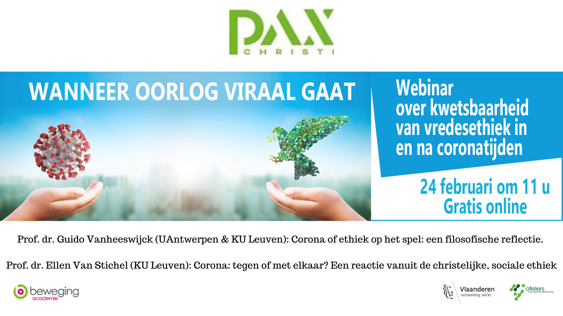 webinar 'Wanneer oorlog viraal gaat' Pax Christi
